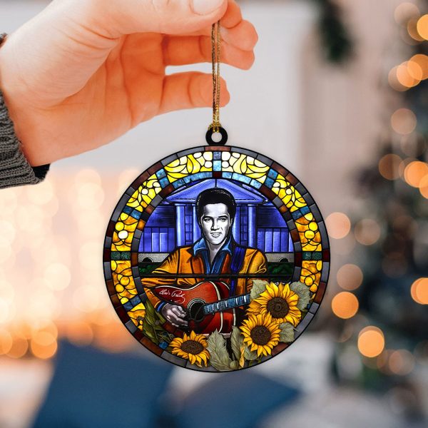 Elvis Presley 2-Side Printed Acrylic Ornament - VANDH 1060.4