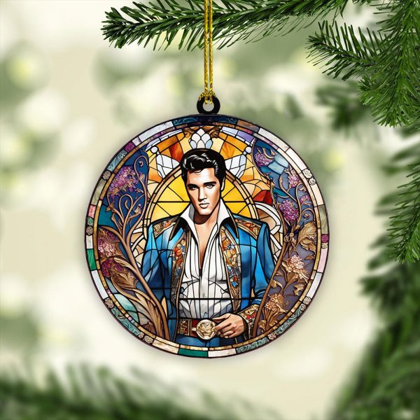 Elvis Presley 2-Side Printed Acrylic Ornament - VANDH 1060.6