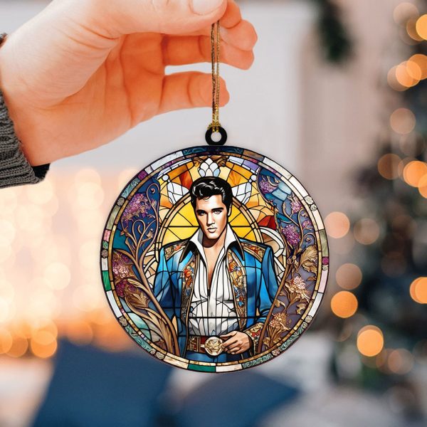 Elvis Presley 2-Side Printed Acrylic Ornament - VANDH 1060.6