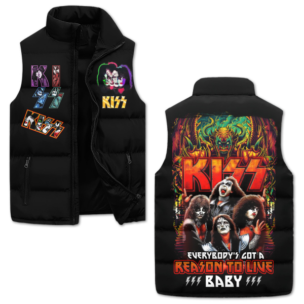 Kiss Band 2D Sleeveless Jacket - ANHNV 1904