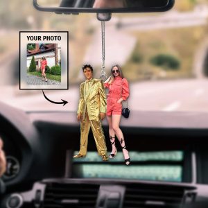 Personalizd Elvis Presley 2-Side Printed Car Ornament - ANHNV 1753