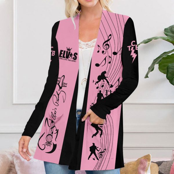 Elvis Presley Women's Patch Pocket Cardigan - ANHNV 1963