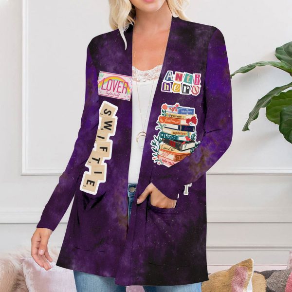 Taylor Swift Women's Patch Pocket Cardigan - ANHNV 2071