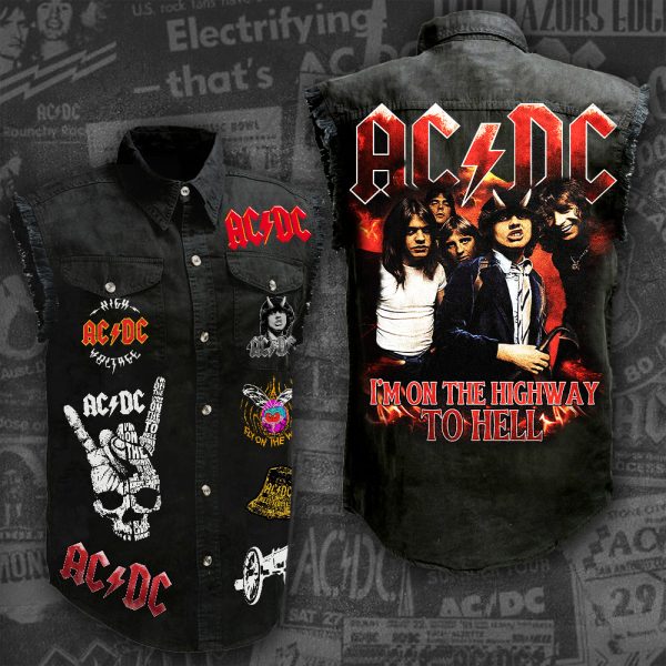 Rock Music 3D Lightweight Sleeveless Denim Shirt - ANHNV 3005