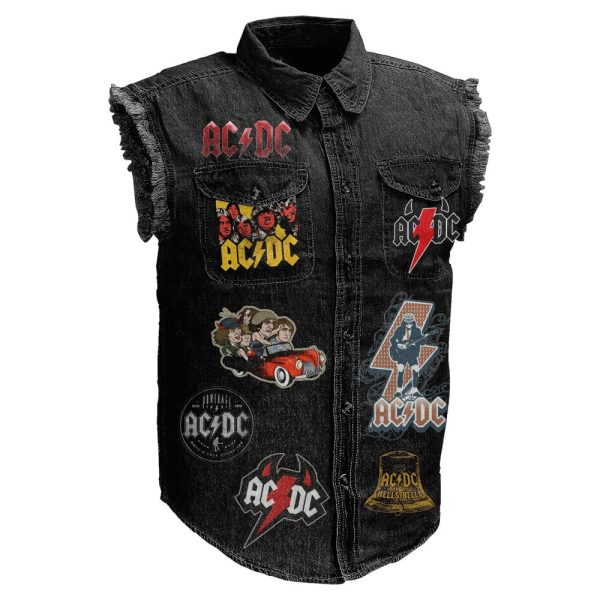 Rock Music 3D Lightweight Sleeveless Denim Shirt - ANHNV 3024