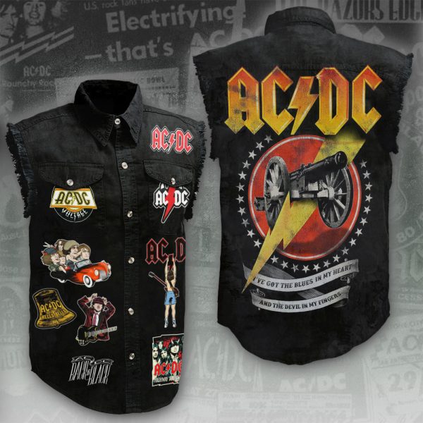 Rock Music 3D Lightweight Sleeveless Denim Shirt - ANHNV 3025