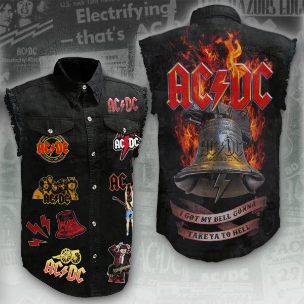 Rock Music 3D Lightweight Sleeveless Denim Shirt - ANHNV 3026