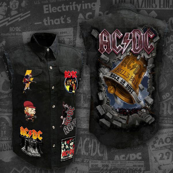 Rock Music 3D Lightweight Sleeveless Denim Shirt - ANHNV 3031