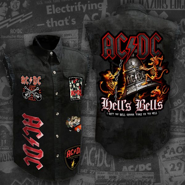 Rock Music 3D Lightweight Sleeveless Denim Shirt - ANHNV 3033