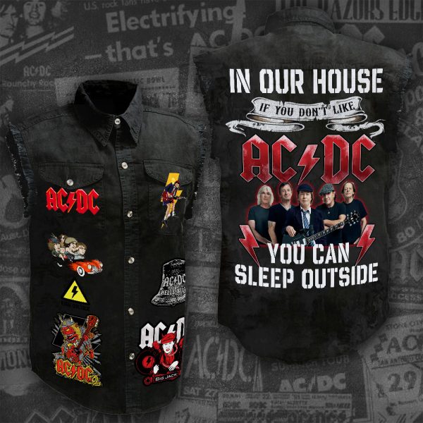 Rock Music 3D Lightweight Sleeveless Denim Shirt - ANHNV 3035