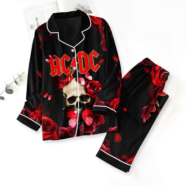 Rock Music Button Down Pajamas Set – ANHNV 3041