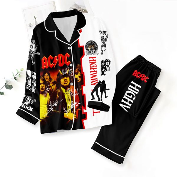 Rock Music Button Down Pajamas Set – ANHNV 3042
