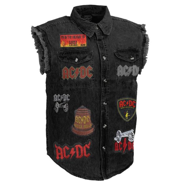 Rock Music 3D Lightweight Sleeveless Denim Shirt - ANHNV 3043