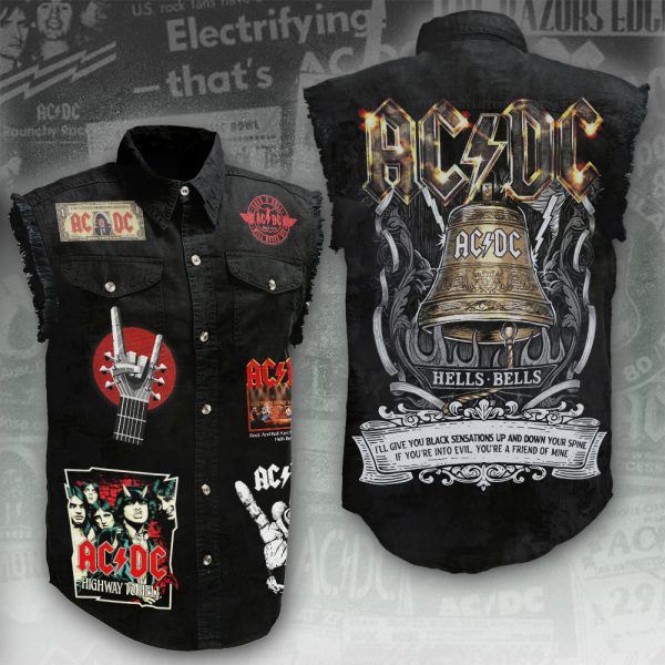 Rock Music 3D Lightweight Sleeveless Denim Shirt - ANHNV 3049