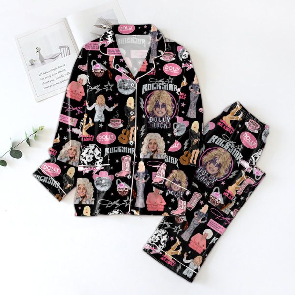 Dolly Parton Button Down Pajamas Set – ANHNV 3069