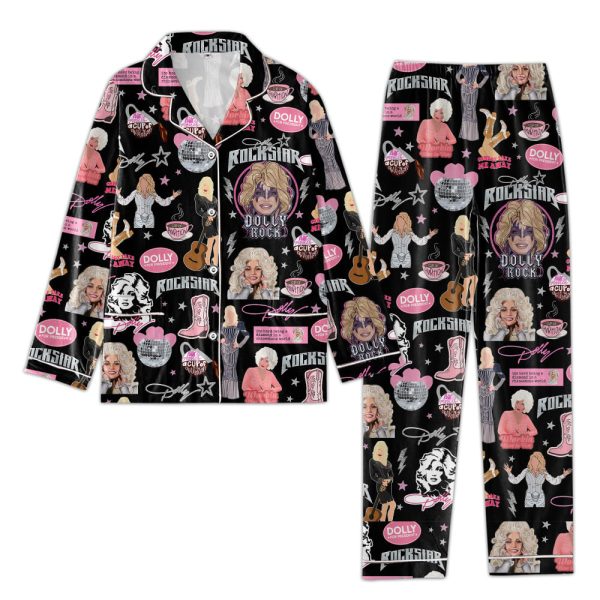 Dolly Parton Button Down Pajamas Set – ANHNV 3069