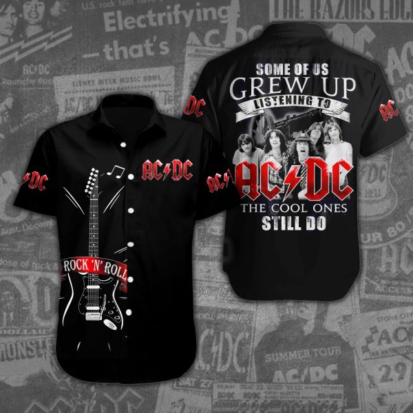 Rock Music Short Sleeve Dress Shirt - ANHNV 3118
