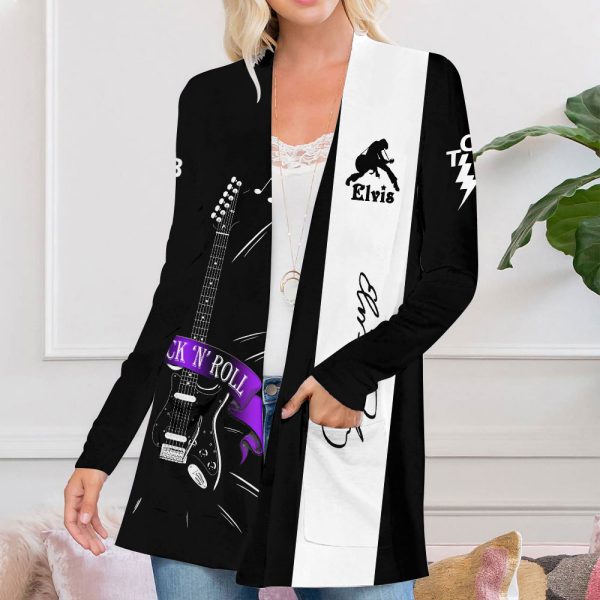 Elvis Presley Women's Patch Pocket Cardigan - ANHNV 3121