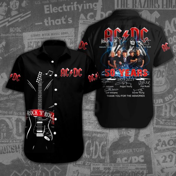 Rock Music Short Sleeve Dress Shirt - ANHNV 3122