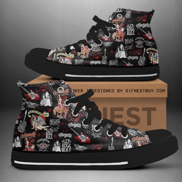 Aerosmith High Top Canvas Shoes - TANTN 2834
