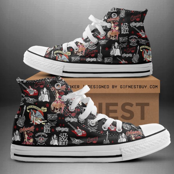 Aerosmith High Top Canvas Shoes - TANTN 2834