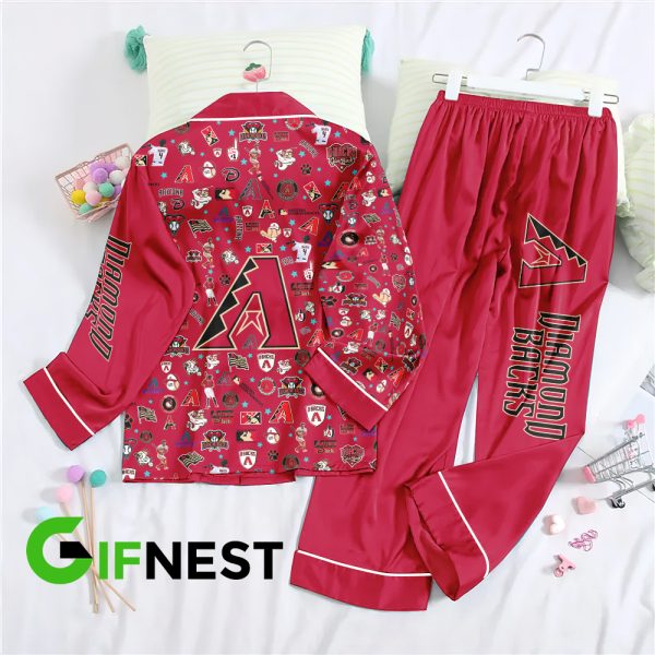 Arizona Diamondbacks Button Down Pajamas Set – TANTN 2914