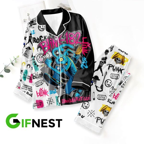 Blink-182 Button Down Pajamas Set – VANDH 1264