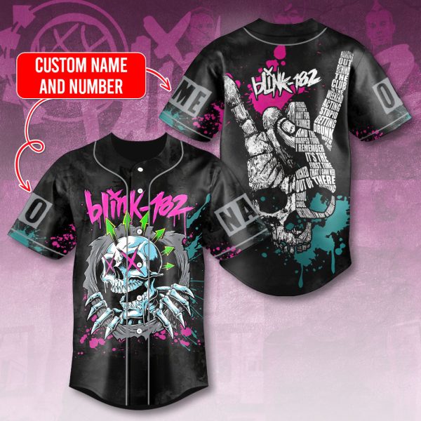 Personalized Blink-182 Baseball Jersey - VANDH 1256