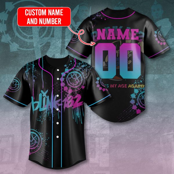 Personalized Blink-182 Baseball Jersey - VANDH 1259