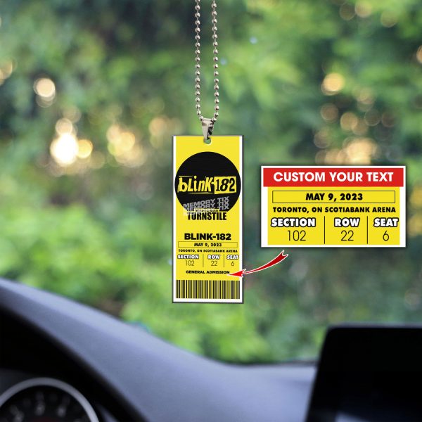 Personalizd Blink-182 2-Side Printed Car Ornament - VANDH 1267.5