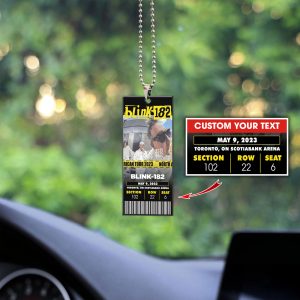 Personalizd Blink-182 2-Side Printed Car Ornament - VANDH 1267.6