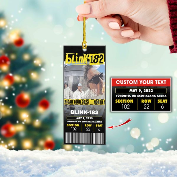 Personalized Blink-182 2-Side Printed Acrylic Ornament – VANDH 1267.3