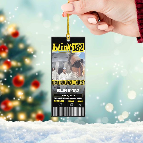 Personalized Blink-182 2-Side Printed Acrylic Ornament – VANDH 1267.3
