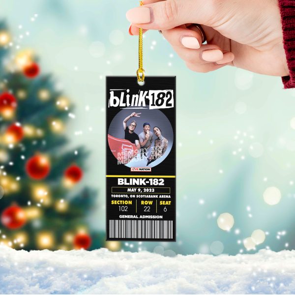 Personalized Blink-182 2-Side Printed Acrylic Ornament – VANDH 1267.1