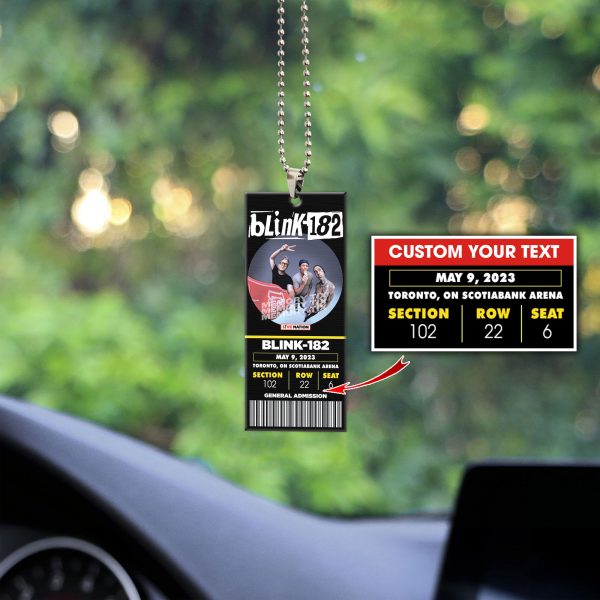 Personalizd Blink-182 2-Side Printed Car Ornament - VANDH 1267.4