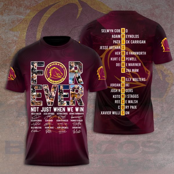 Brisbane Broncos 3D Apparel - VANDH 1208