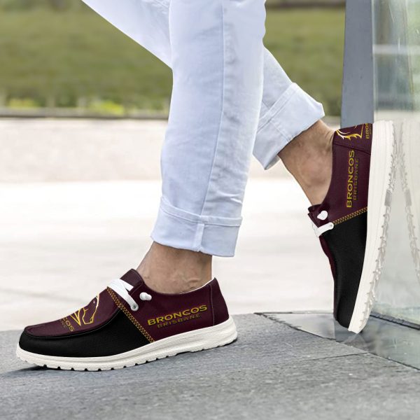 Brisbane Broncos Custom Hey Dude Shoes - VANDH 1277