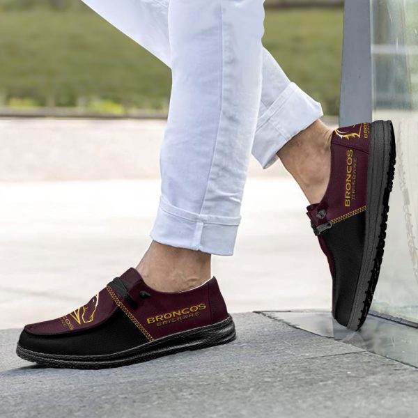 Brisbane Broncos Custom Hey Dude Shoes - VANDH 1277