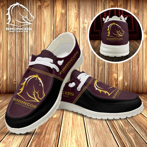 Brisbane Broncos Custom Hey Dude Shoes - VANDH 1277