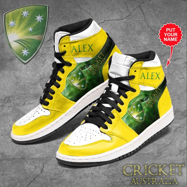Personalized Cricket World Cup 2023 x Australia AJ 1 Sneaker – VANDH 1217