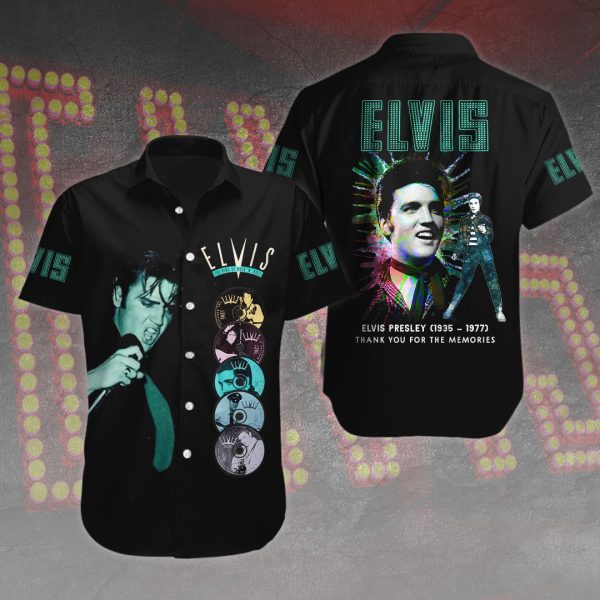 Elvis Presley Short Sleeve Dress Shirt - VANDH 1196