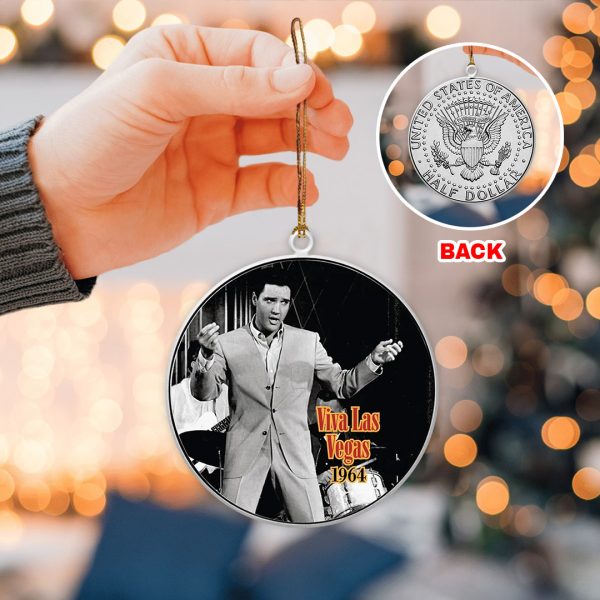 Elvis Presley 2-Side Printed Acrylic Ornament - TANTN 2801.5