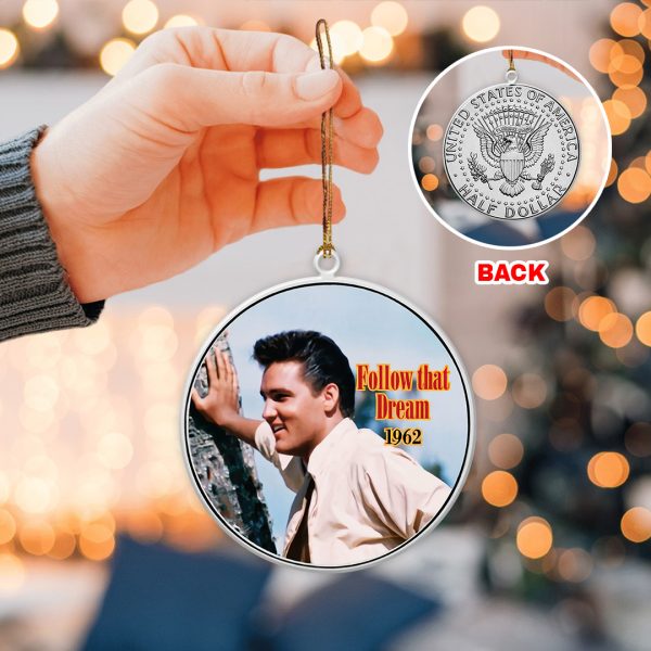 Elvis Presley 2-Side Printed Acrylic Ornament - TANTN 2802.2