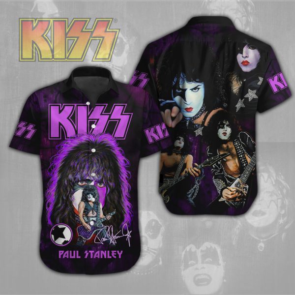 Kiss Band Short Sleeve Dress Shirt - NGHIAVT 0838