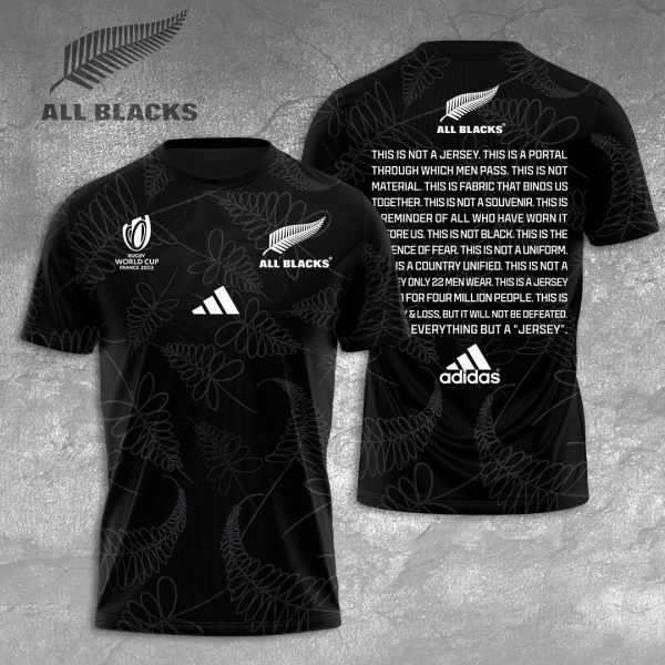New Zealand National Rugby Union Team All Blacks 3D Apparel - VANDH 1183