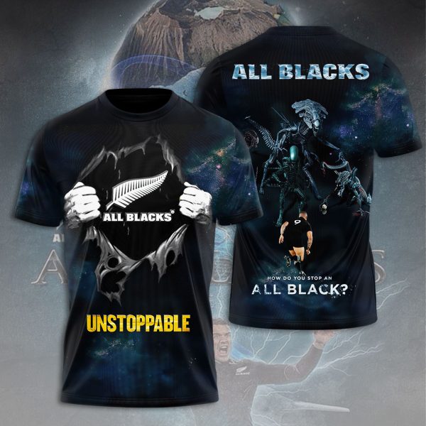 New Zealand National Rugby Union Team All Blacks 3D Apparel - VANDH 1188