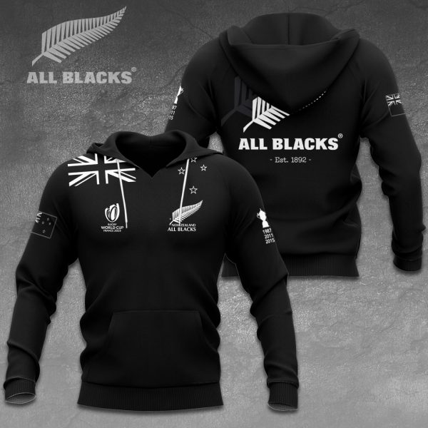 New Zealand National Rugby Union Team All Blacks 3D Apparel - VANDH 1271