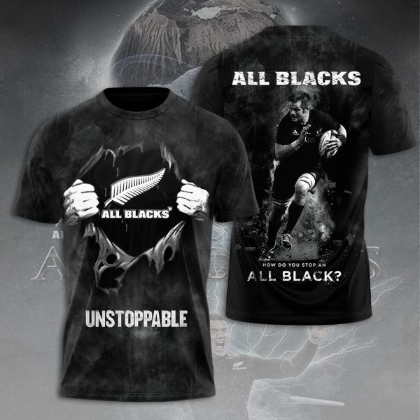 New Zealand National Rugby Union Team All Blacks 3D Apparel - VANDH 1220