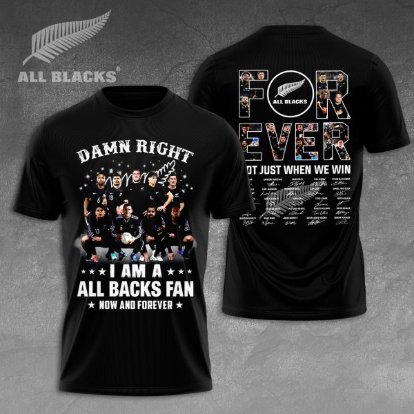 New Zealand National Rugby Union Team All Blacks 3D Apparel - VANDH 1494