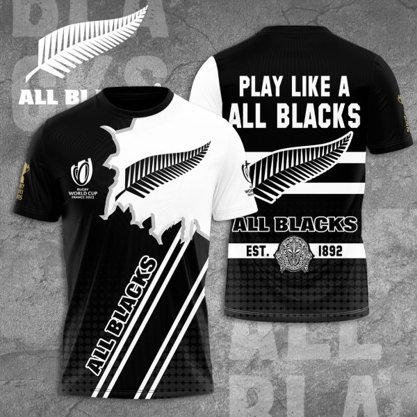 New Zealand National Rugby Union Team All Blacks 3D Apparel - TANTN 2856